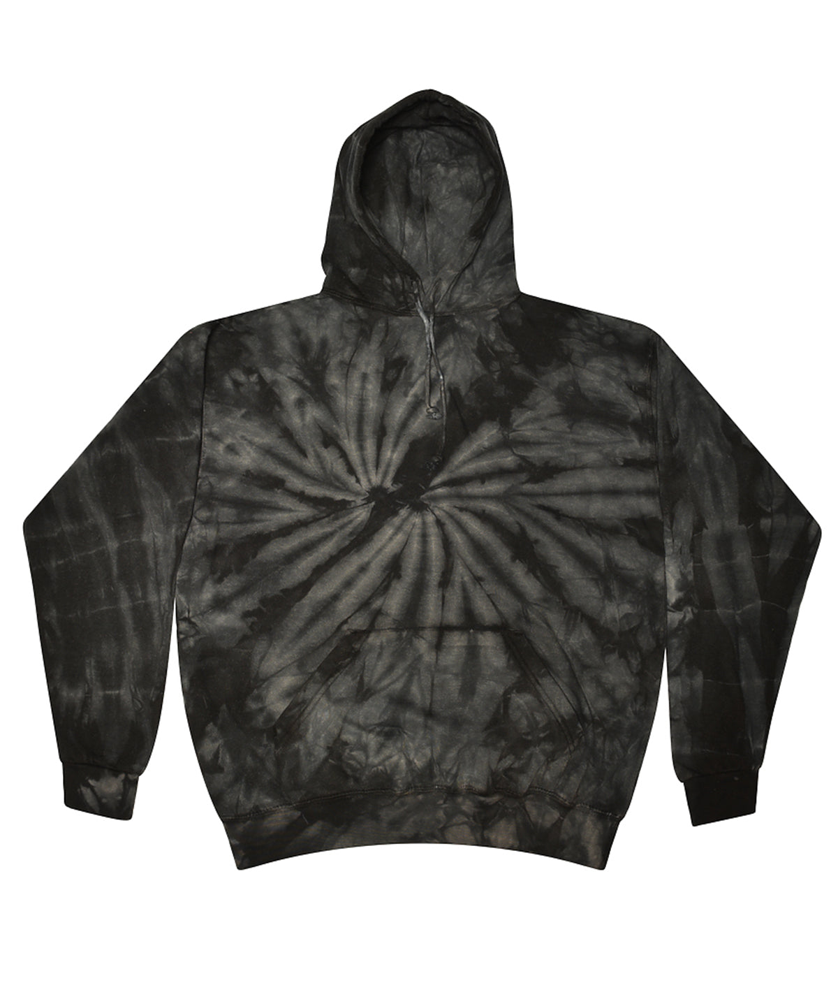 Hoodies - Regnbåge Tie-Dye Hoodie Spider Black