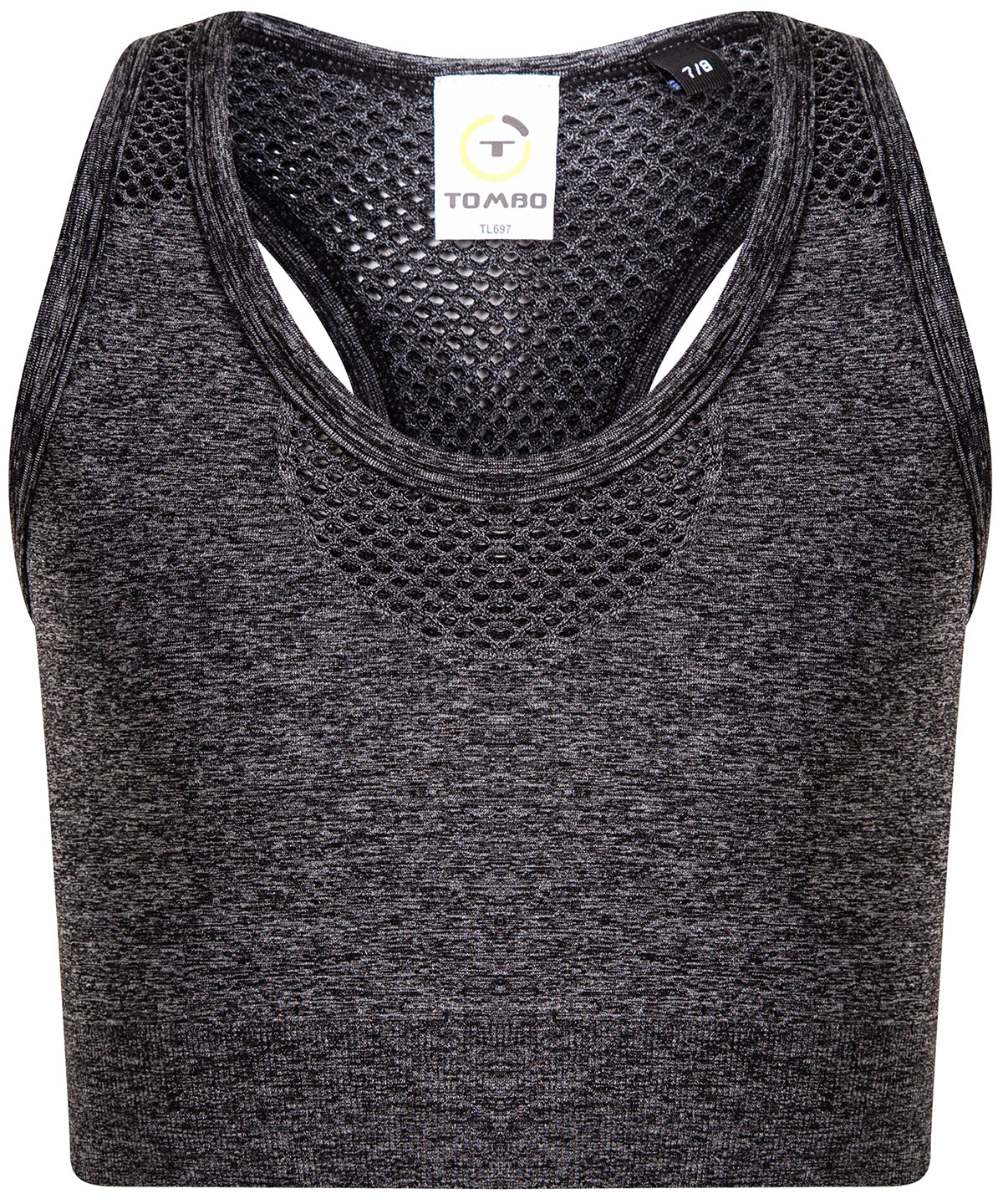 Vests - Barns Sömlösa Crop Top Grey Marl