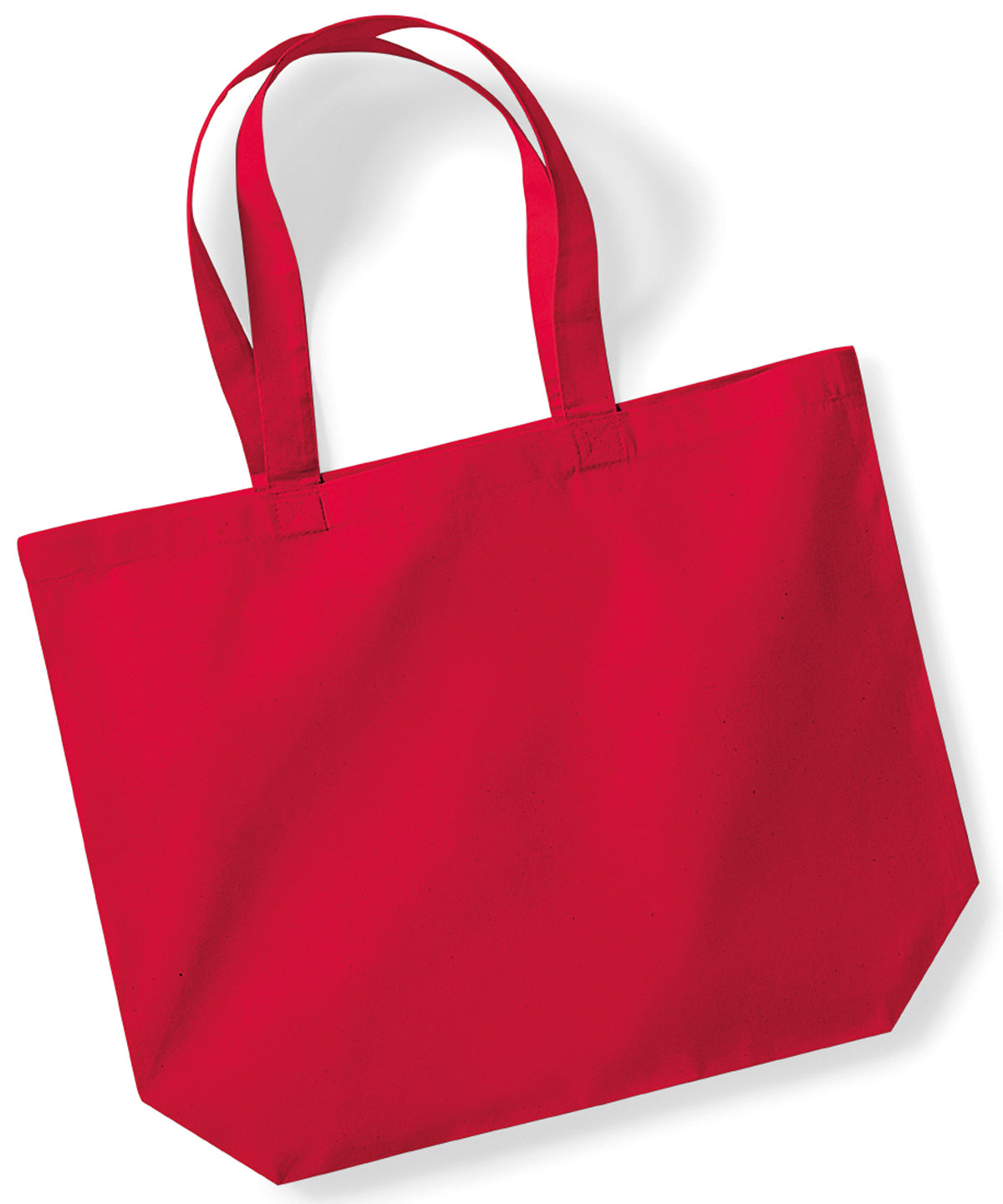 Bags - Stilren Maxi-Tote i Ekologisk Bomull Classic Red One size