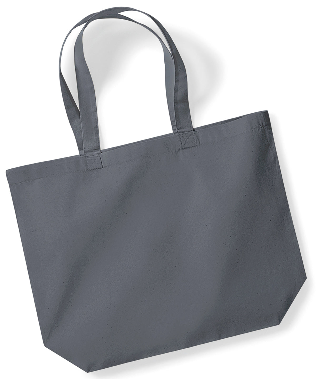 Bags - Stilren Maxi-Tote i Ekologisk Bomull Graphite Grey One size