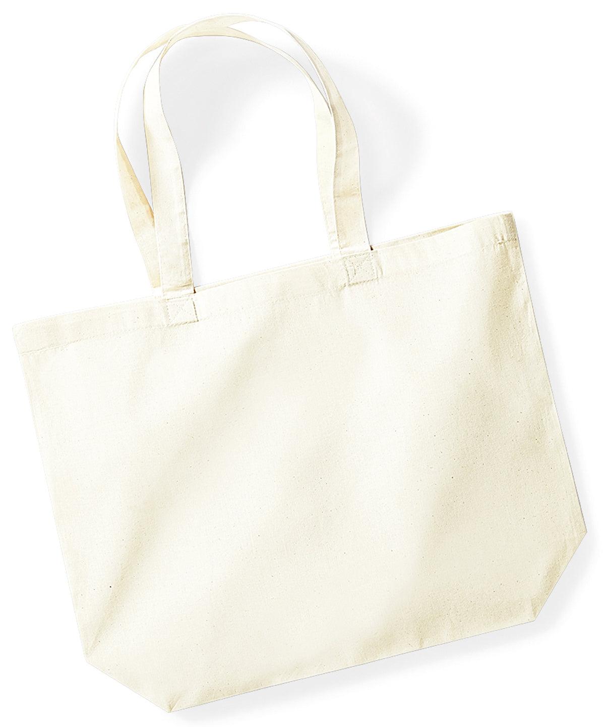 Bags - Stilren Maxi-Tote i Ekologisk Bomull Natural One size