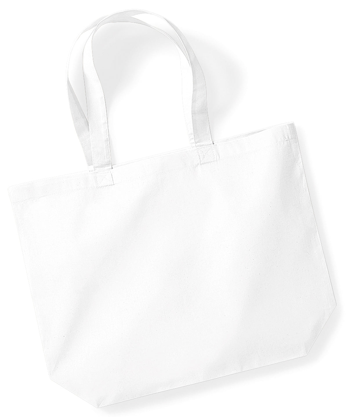 Bags - Stilren Maxi-Tote i Ekologisk Bomull White One size