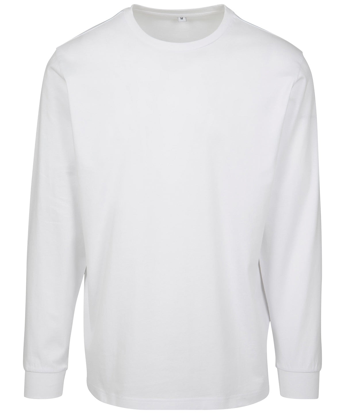 Sweatshirts - Långärmad t-shirt med muddribbing White