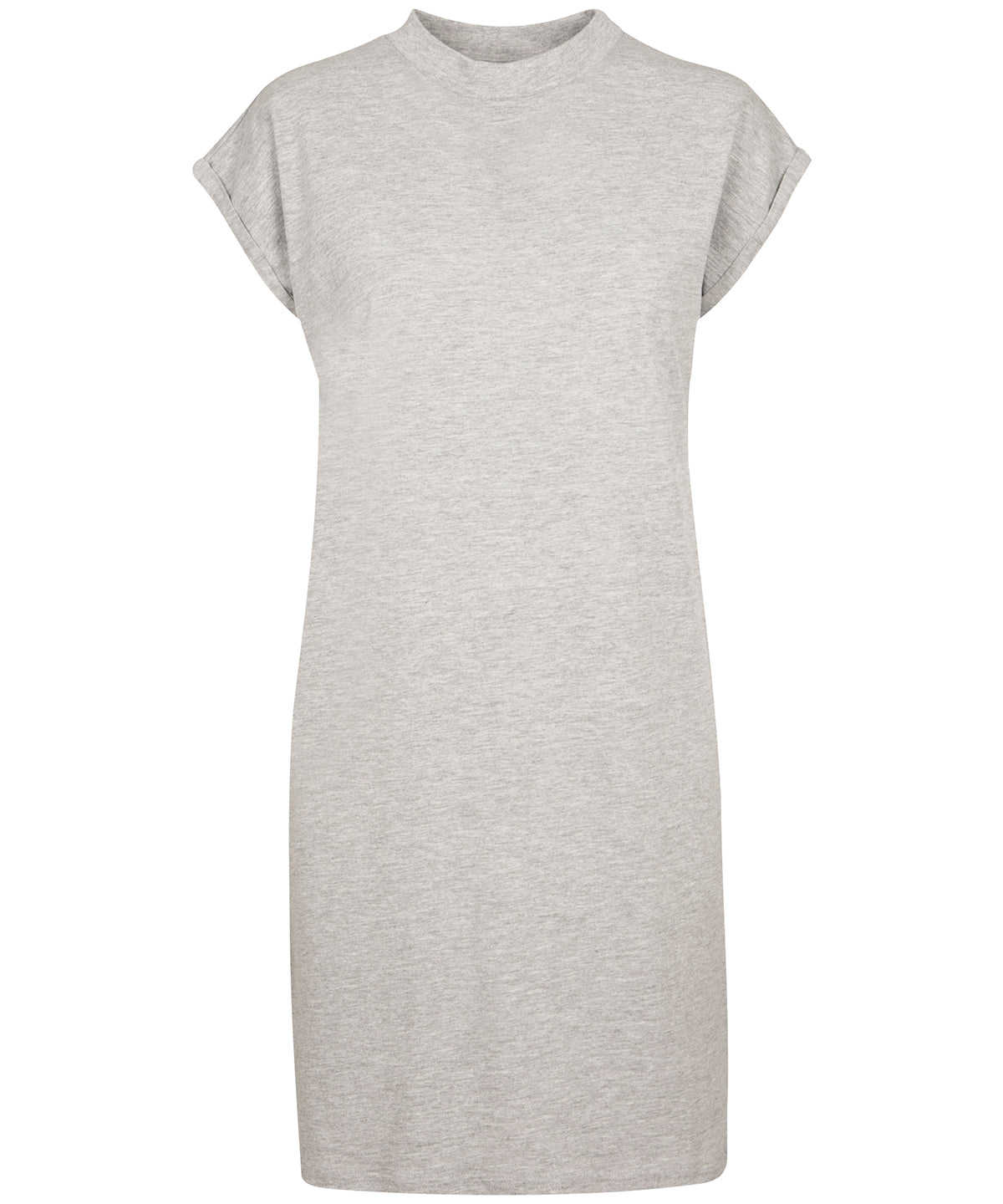 Dresses - Klänning med sköldpaddskrage och överdimensionerade axlar Heather Grey XS