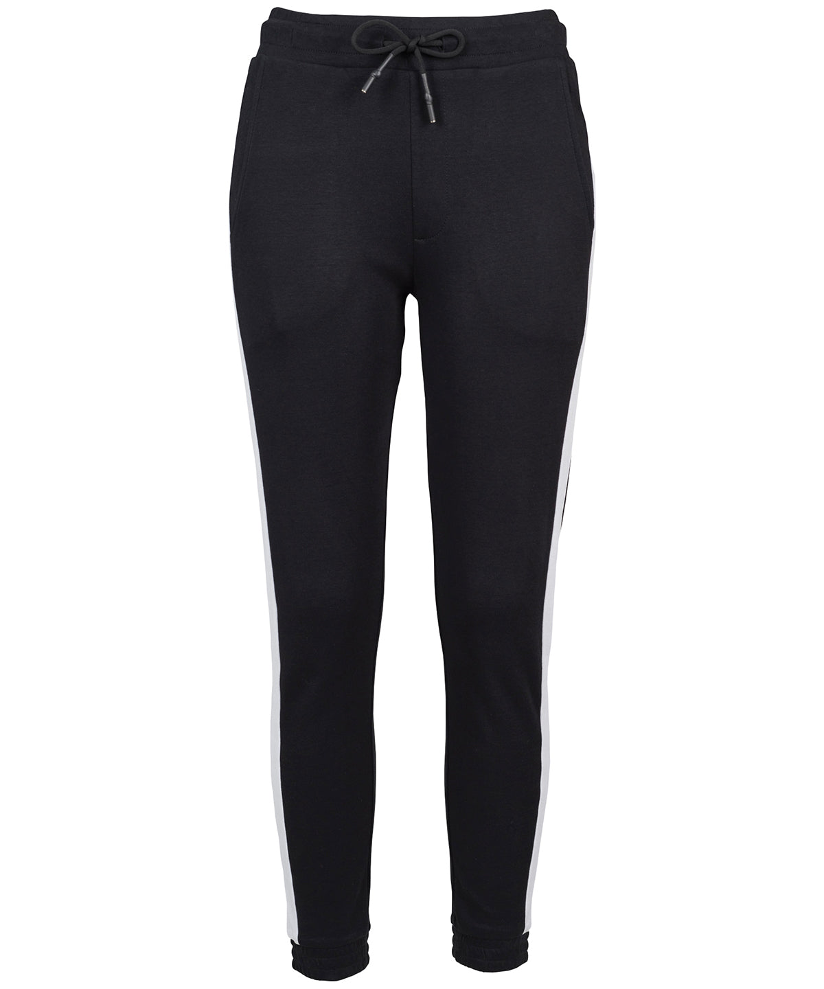 Sweatpants - Joggingbyxor med interlock och matchande detaljer Black White