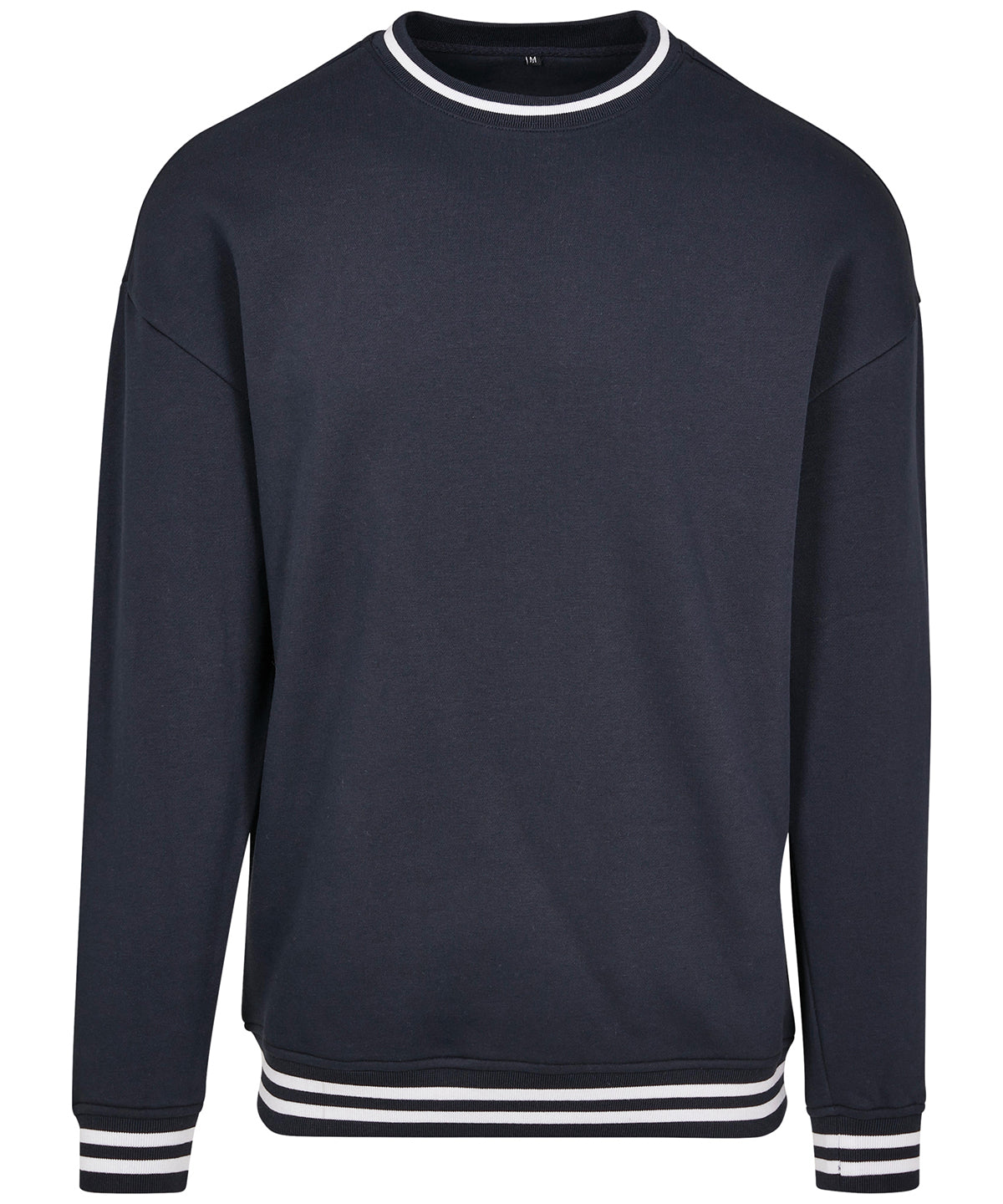 Sweatshirts - College sweatshirt med överdimensionerade axlar Navy White