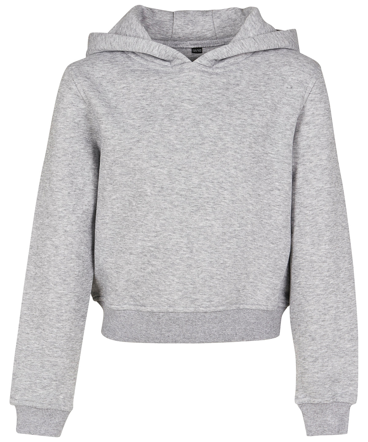 Hoodies - Croppad tröja för dam med trendig passform Heather Grey