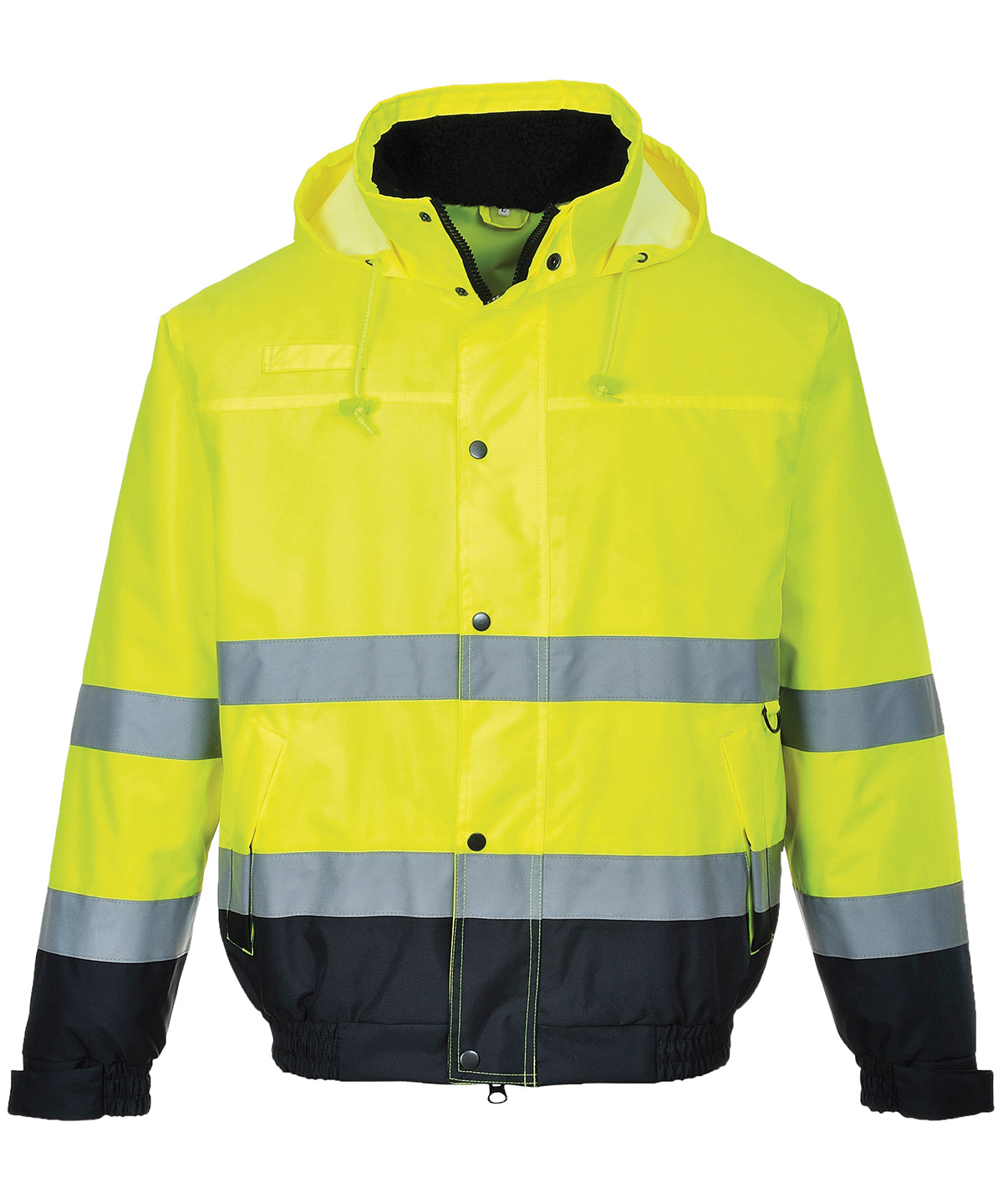 Jackets - Högsynlig Bomberjacka för Ultimat Skydd och Komfort HiVis Yellow Navy