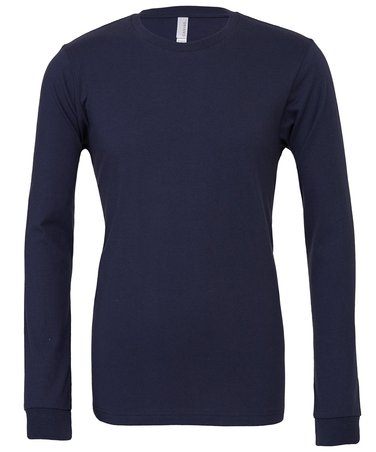 T-Shirts - Klassisk Unisex Långärmad Tröja i Jersey Navy