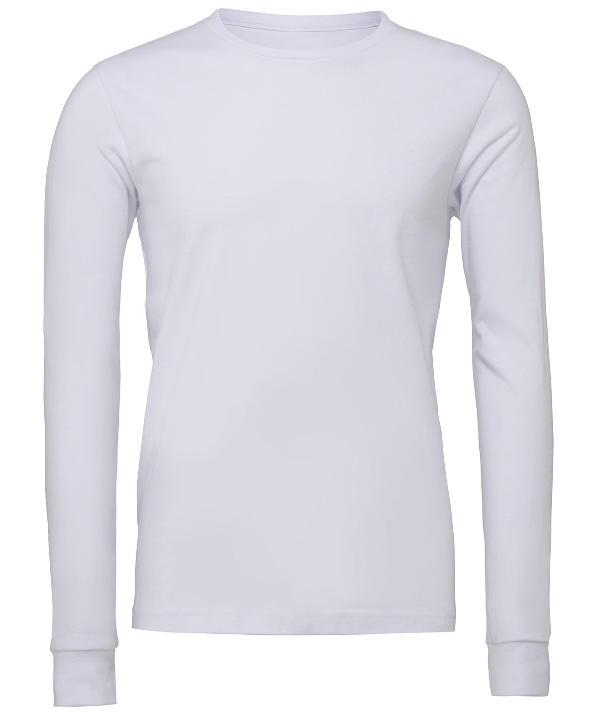 T-Shirts - Klassisk Unisex Långärmad Tröja i Jersey White