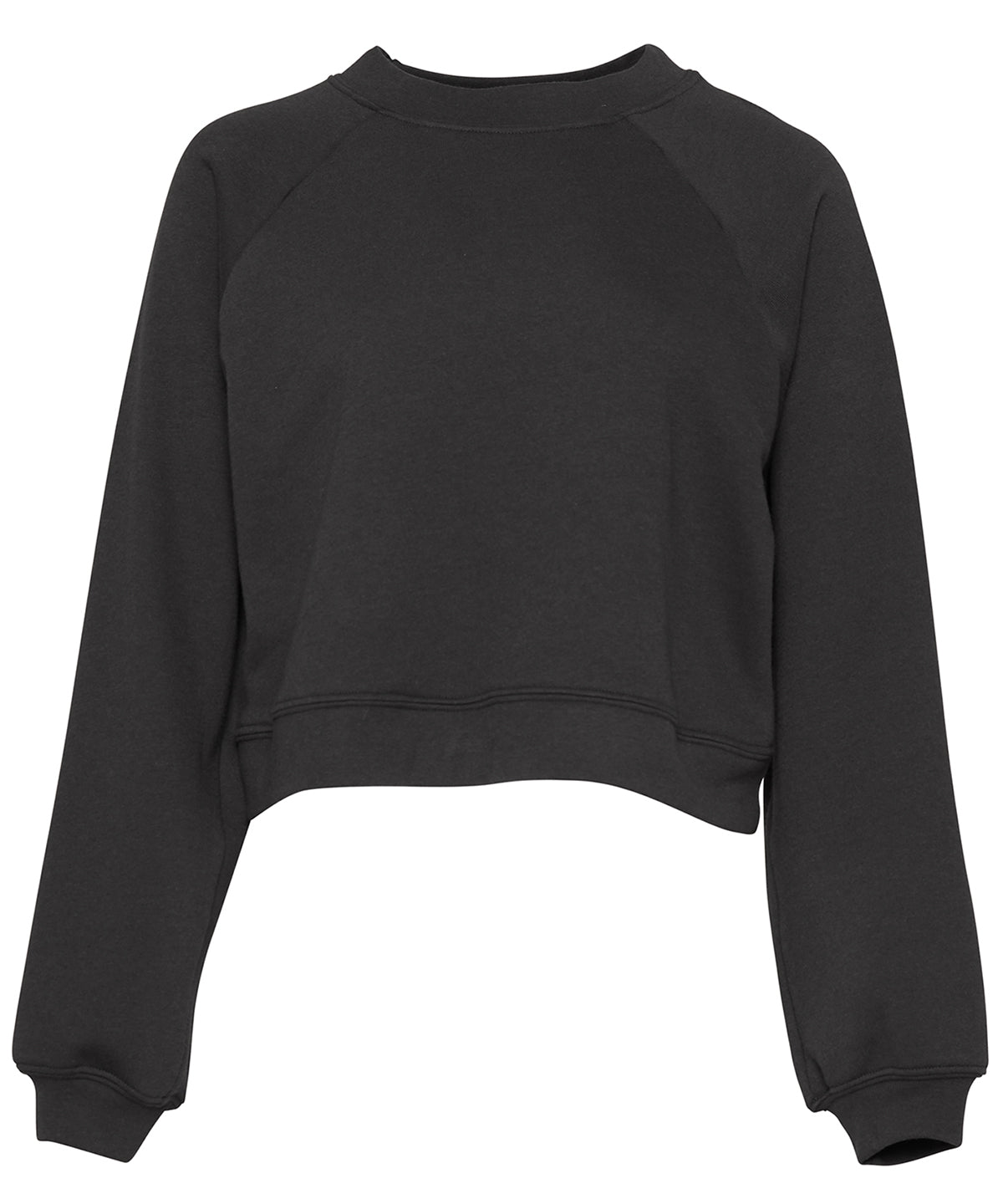 Sweatshirts - Elegant Damraglantröja i Fleece Dark Grey