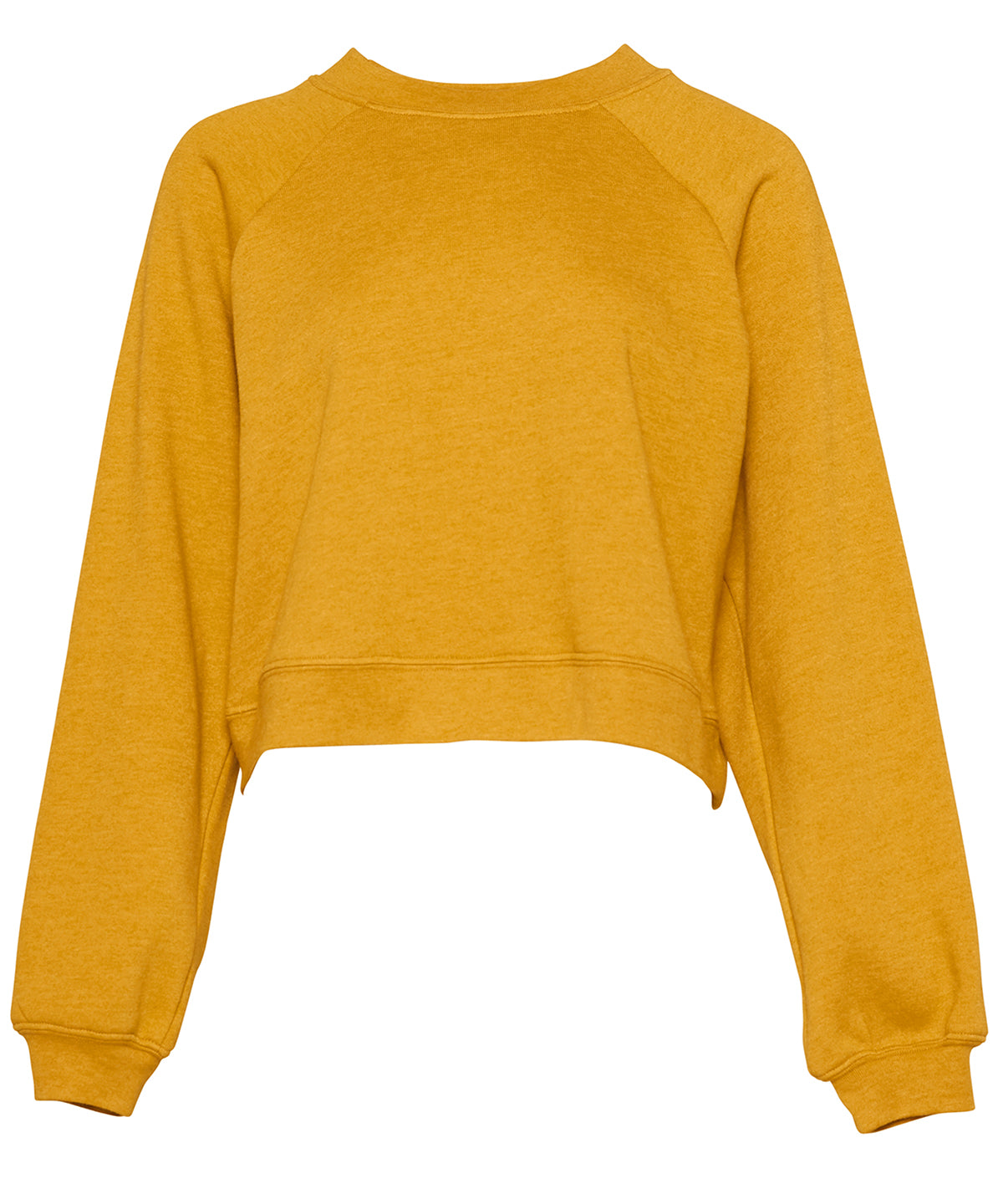 Sweatshirts - Elegant Damraglantröja i Fleece Heather Mustard