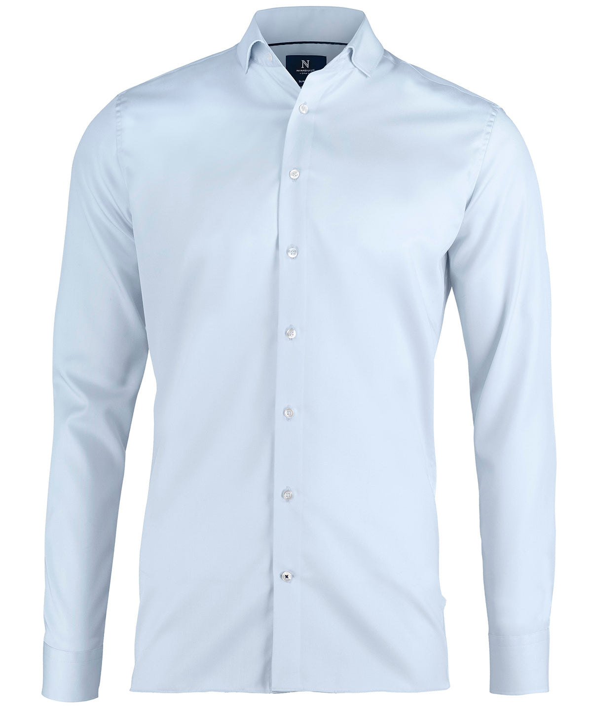 Shirts - Portland slimmad strykfri skjorta – elegant passform Light Blue