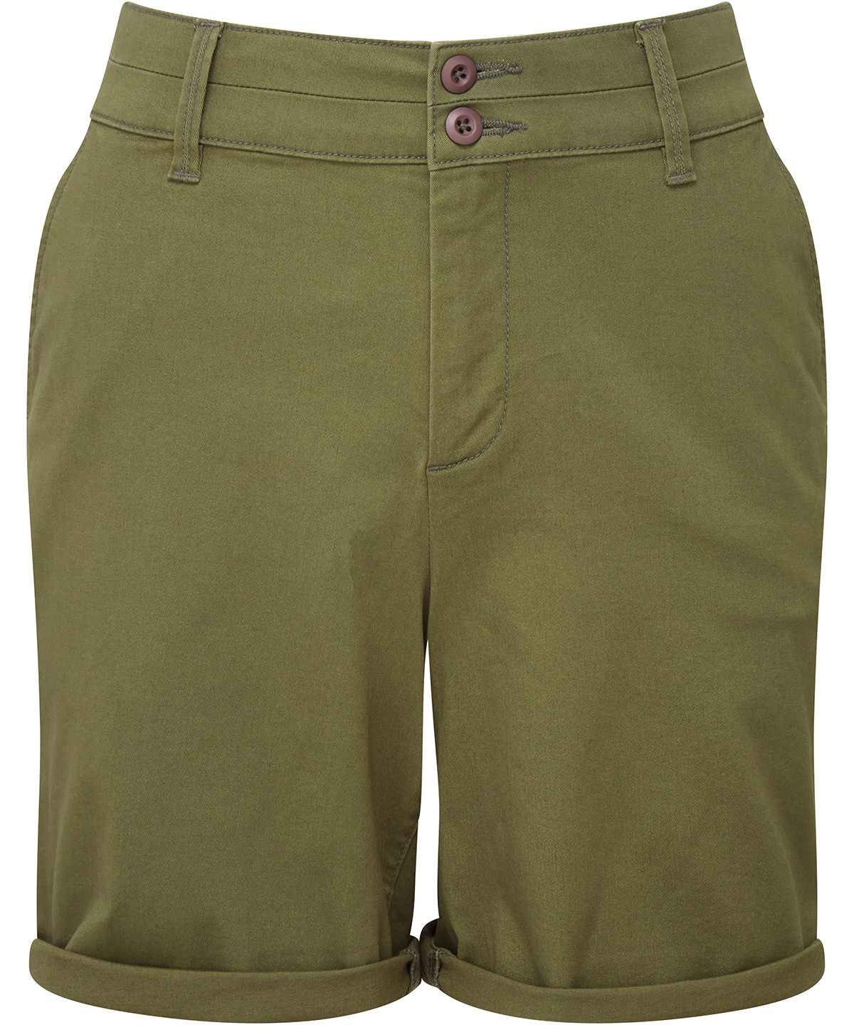 Shorts - Lätta Damchinoshorts Olive