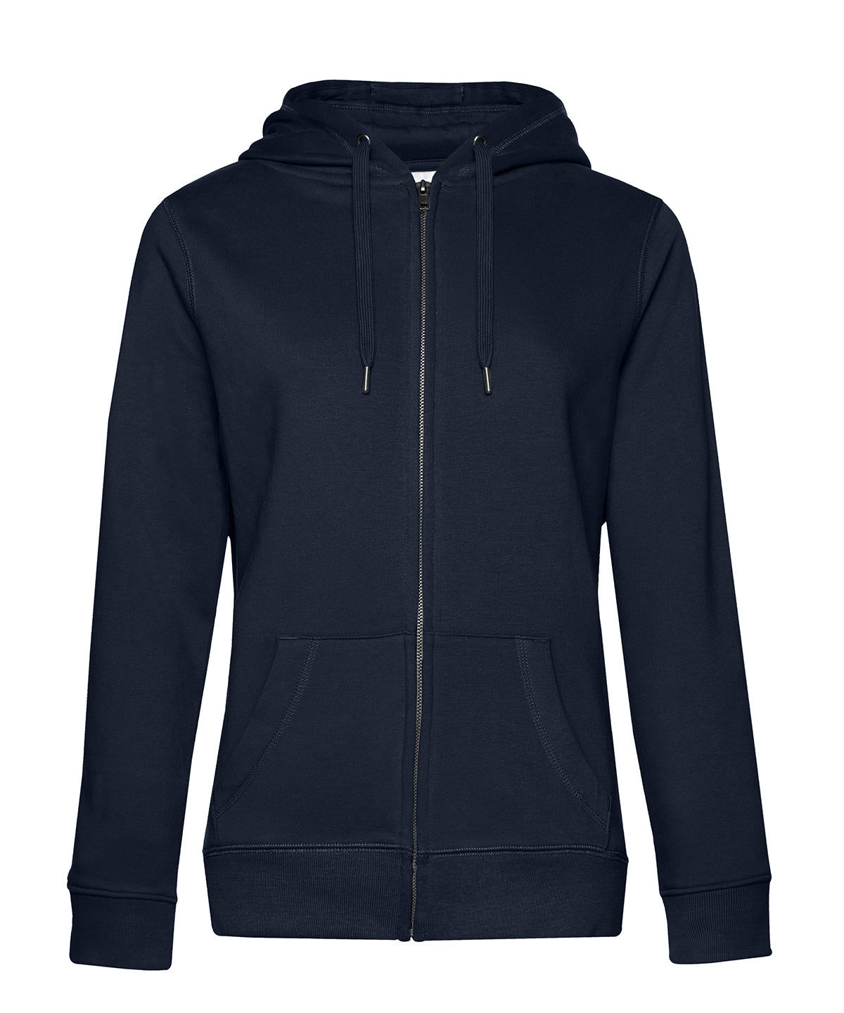 Hoodies - Hoodie med dragkedja från B&C Queen Navy Blue