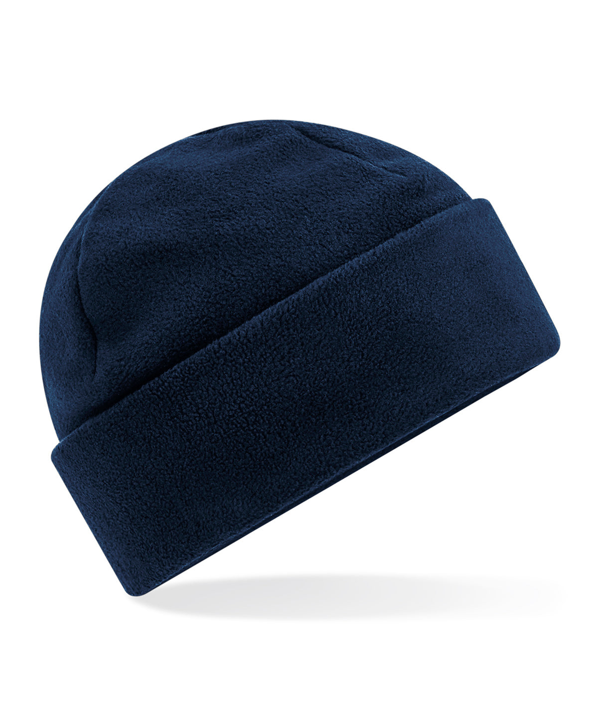 Beanies - Återvunnen fleece-mössa med uppvik French Navy One size