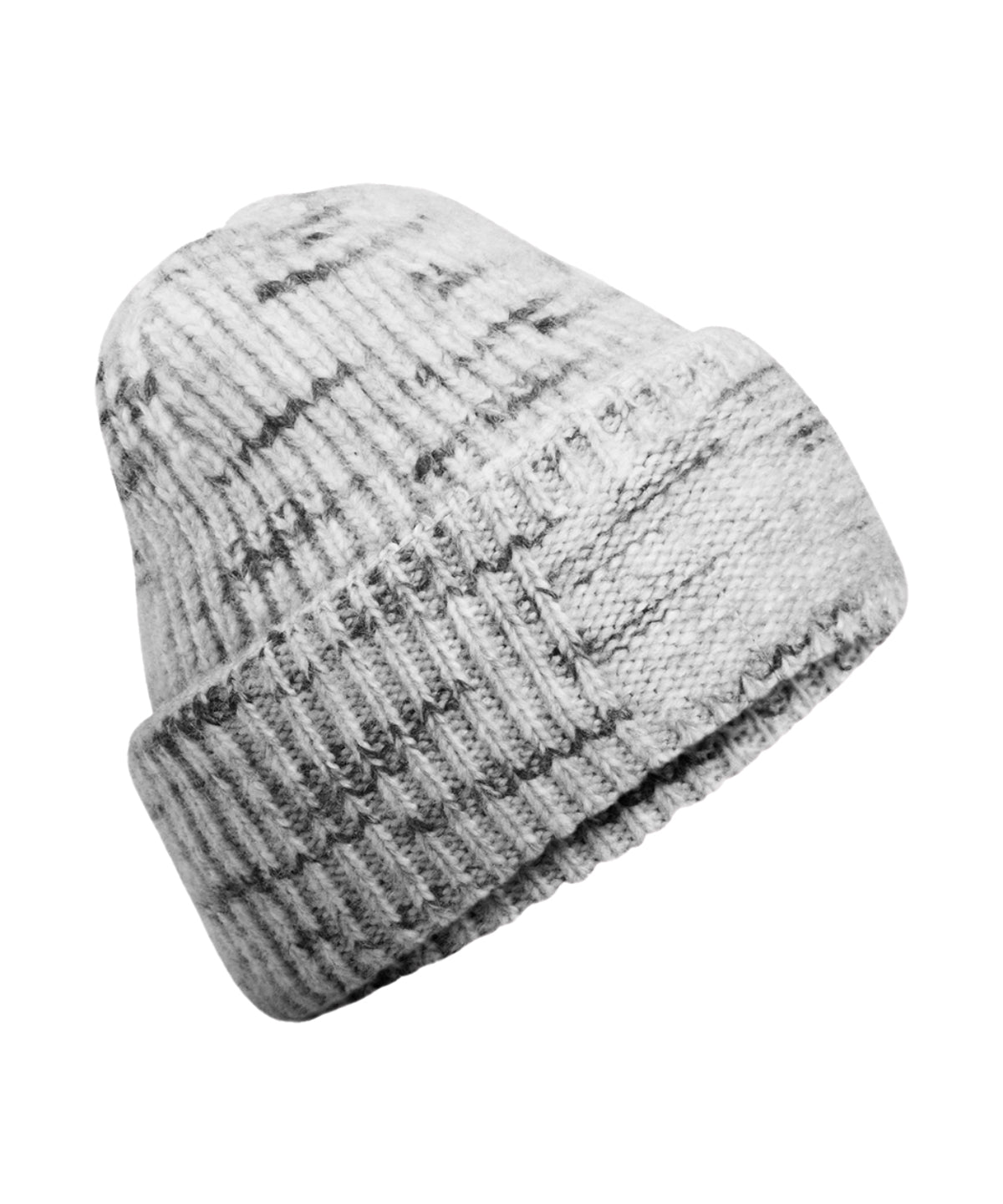 Beanies - Chunky knit reverse patch mössa Cloudy Haze One Size