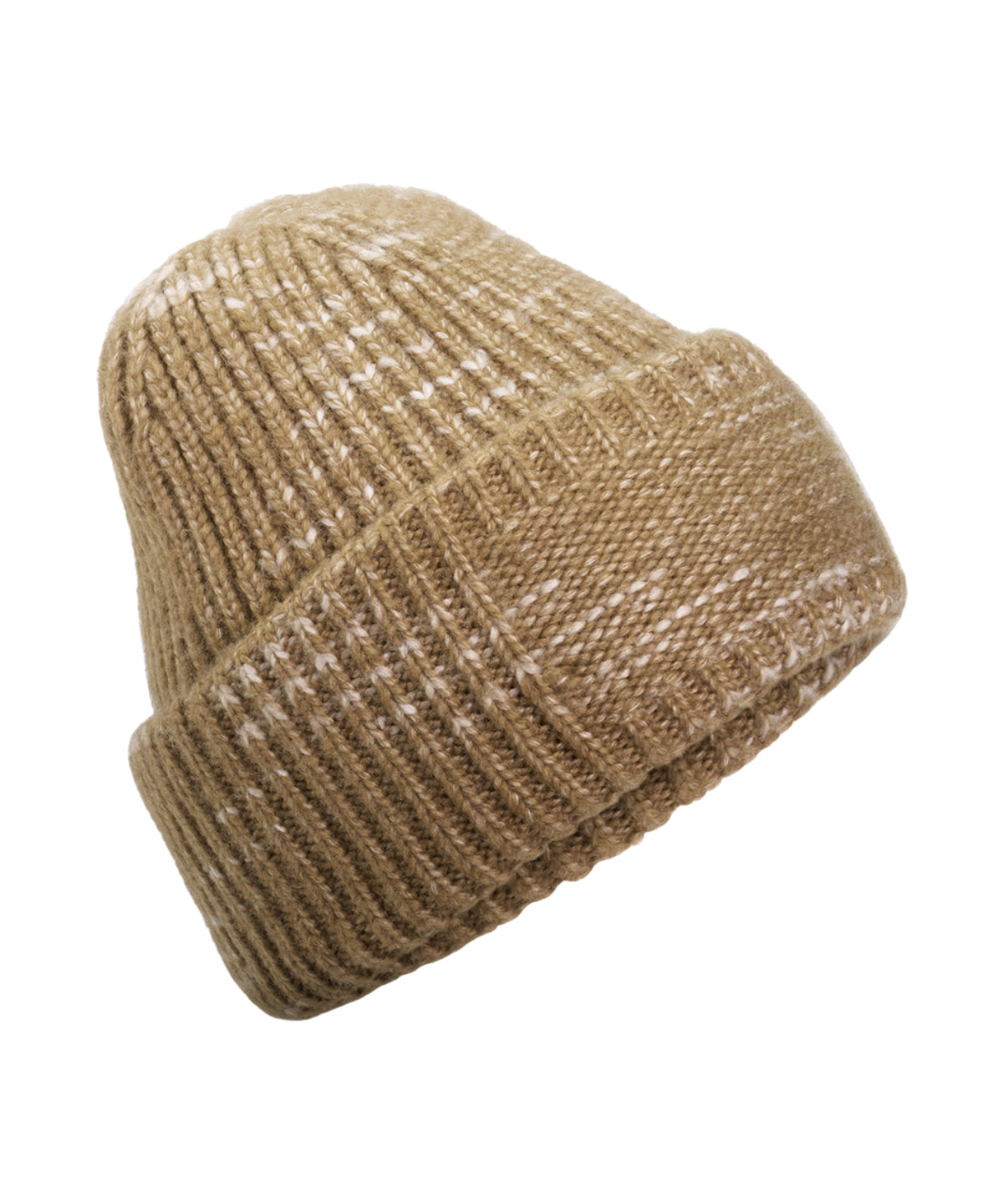 Beanies - Chunky knit reverse patch mössa Espresso Haze One Size