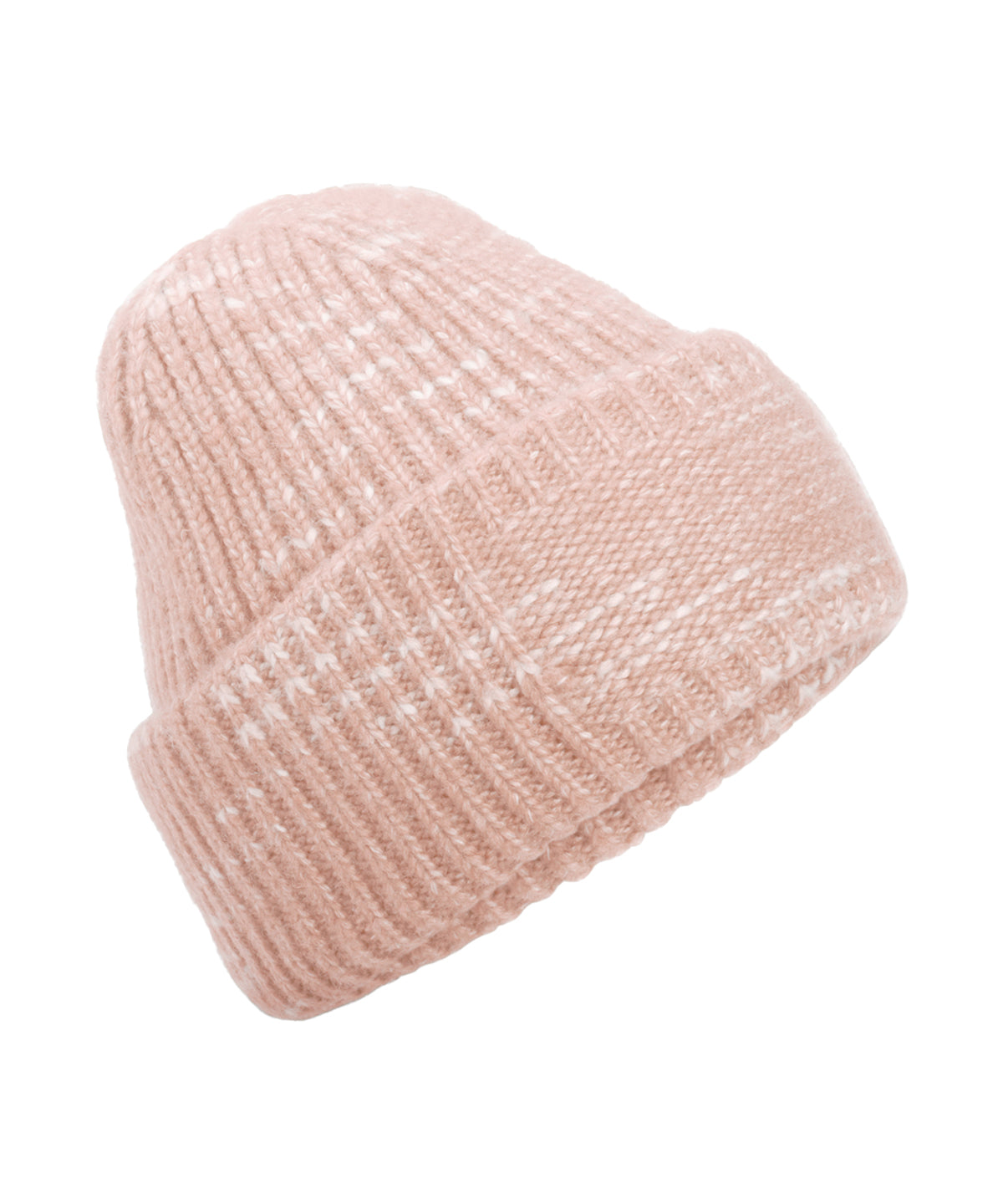 Beanies - Chunky knit reverse patch mössa Strawberry Haze One Size