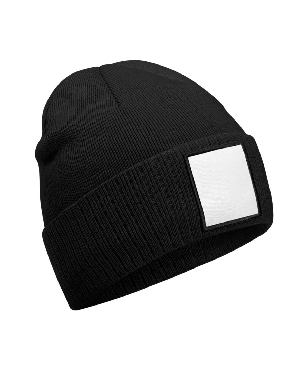 Beanies - Applikationspatch Mössa Black White One Size