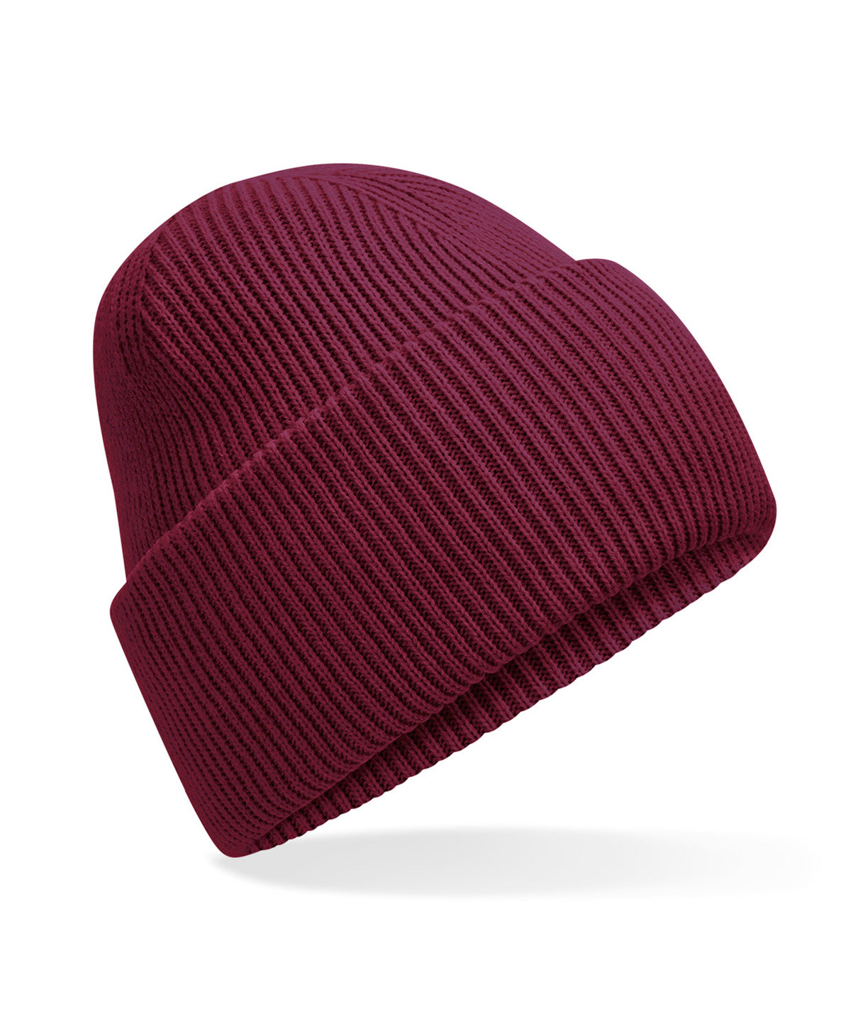 Beanies - Klassisk djupvikt mössa Burgundy One size