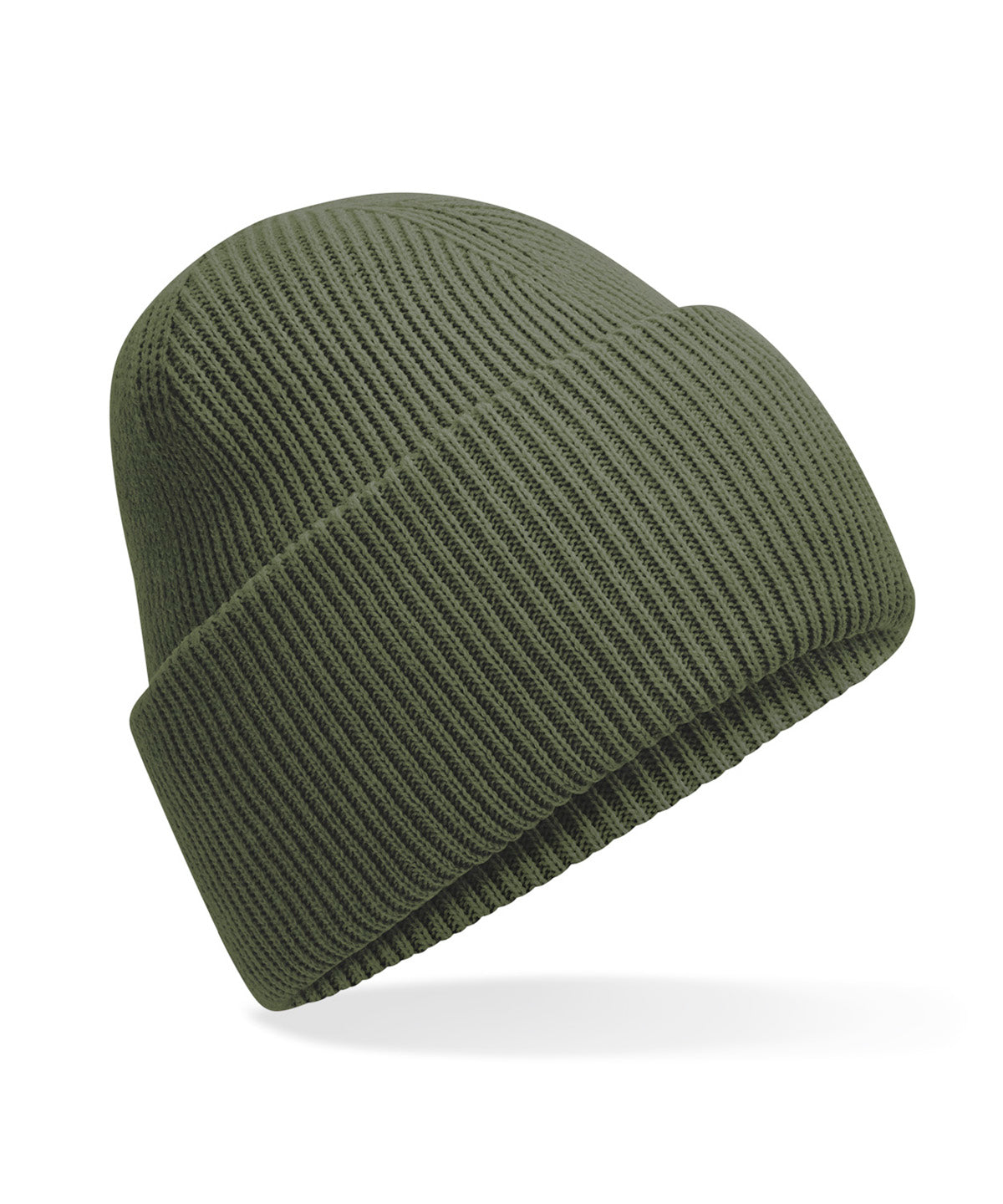 Beanies - Klassisk djupvikt mössa Olive Green One size