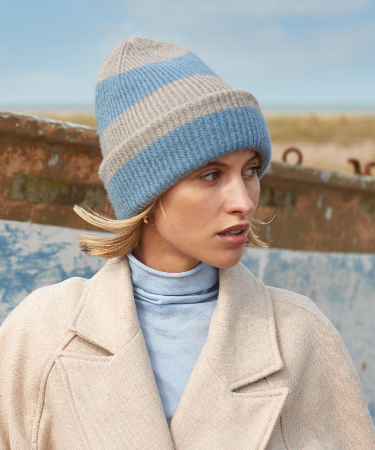 Beanies - Randig Beanie – klassisk stil med en modern twist