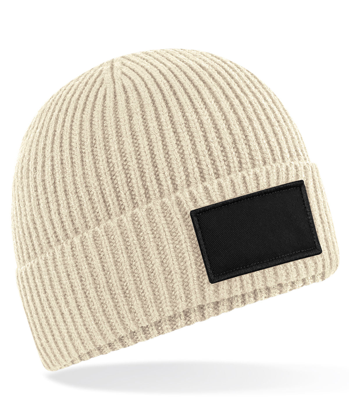 Beanies - Mode Patch Beanie Oatmeal Black One size