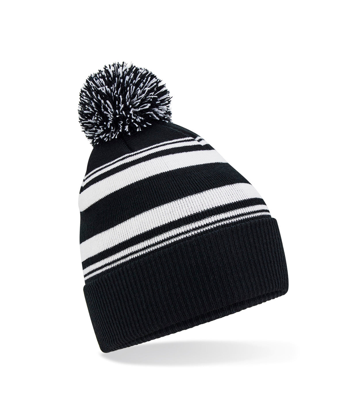 Beanies - Multi-sport supportermössa Black White One size