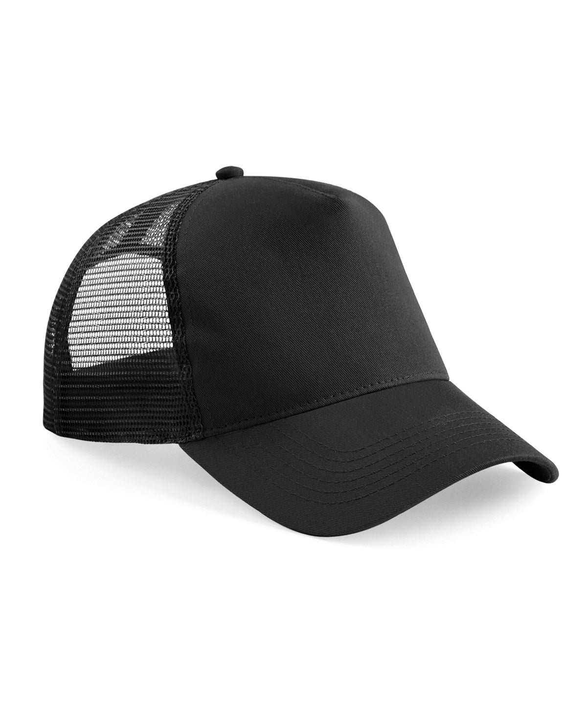 Caps - Teknisk mesh truckerkeps – retro och modern Black Black One size