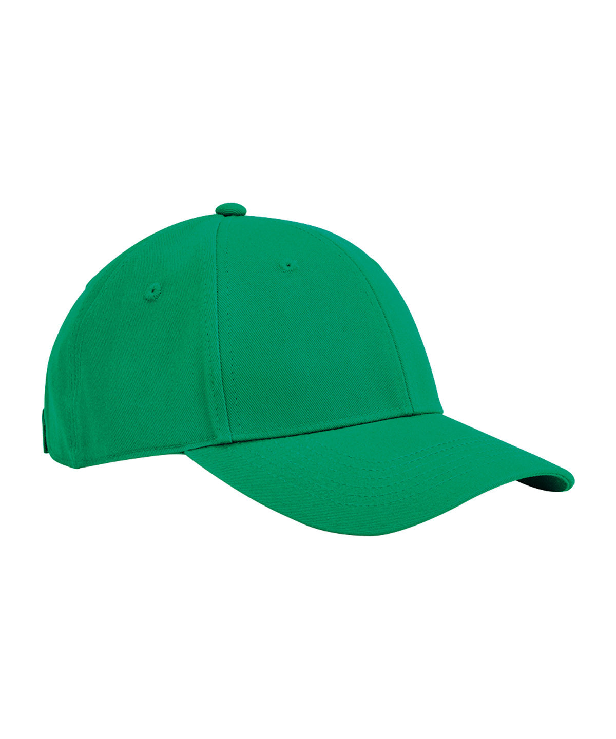 Caps - Juniorklassisk Ekologisk Bomull 6-Panel Keps Kelly Green One size