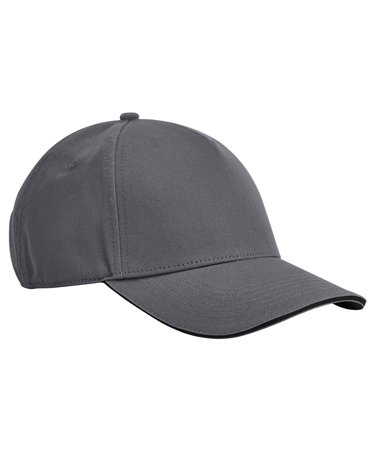 Caps - Klassisk Ekologisk Bomullskeps Graphite Grey Black One size