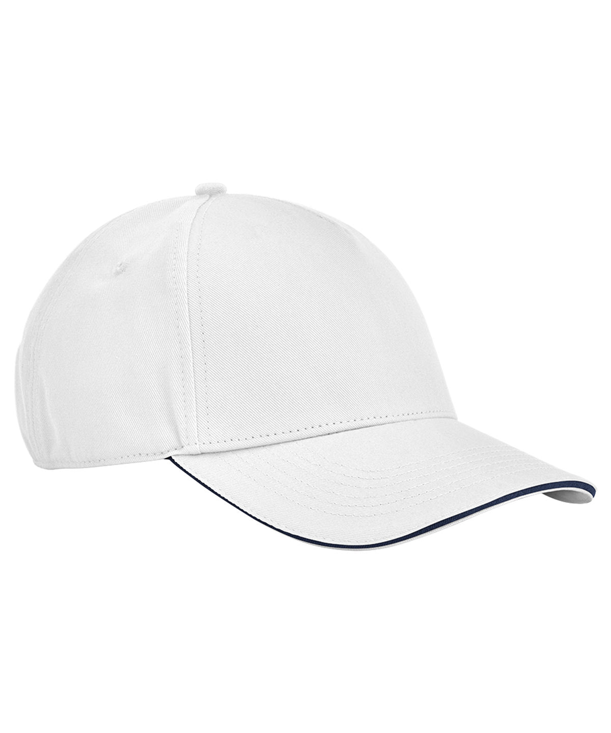 Caps - Klassisk Ekologisk Bomullskeps White French Navy One size