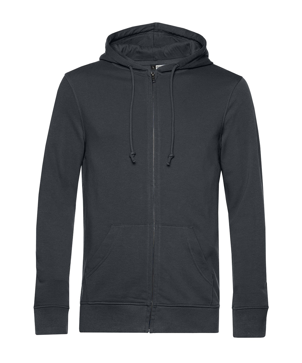 Hoodies - B&C Inspire Zipped Hoodie Asphalt