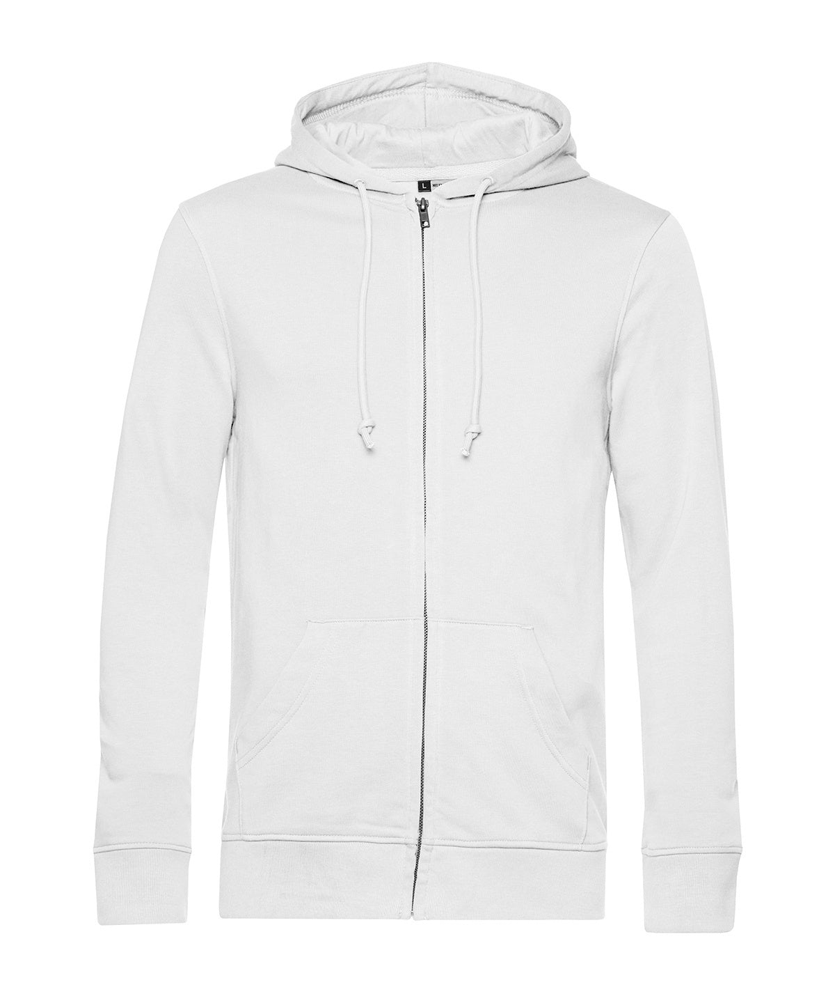 Hoodies - B&C Inspire Zipped Hoodie White