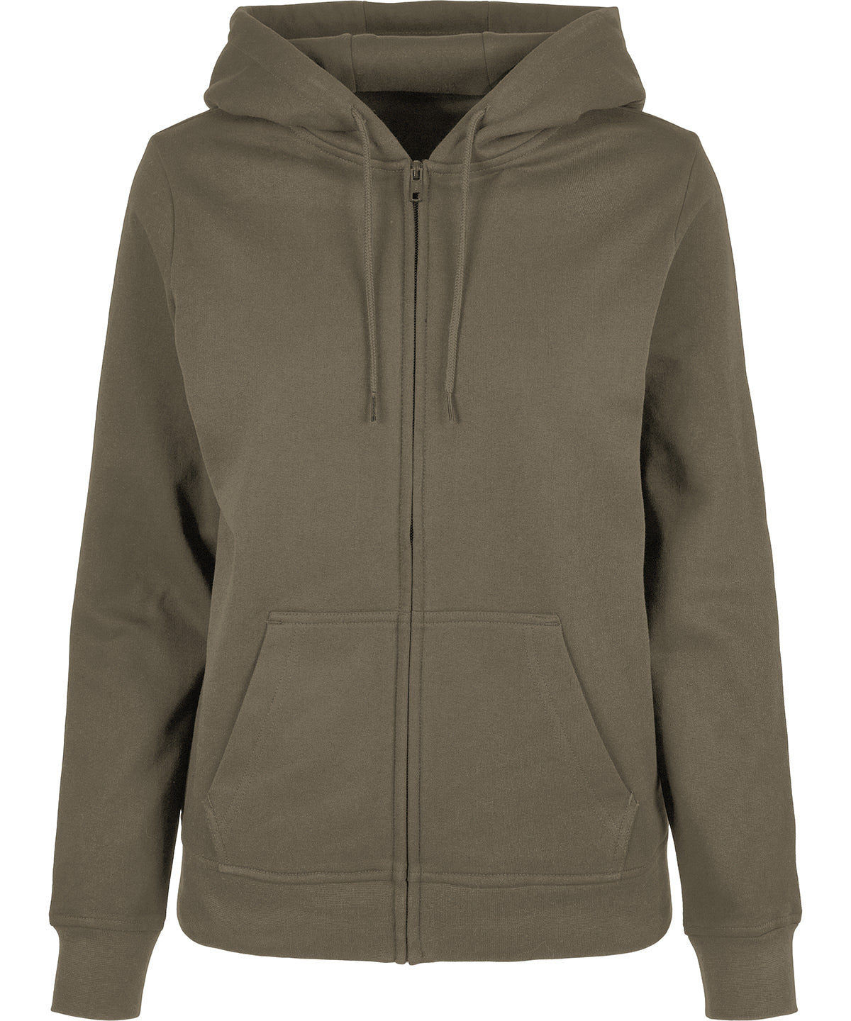 Hoodies - Zip hoodie – basmodell Olive XS