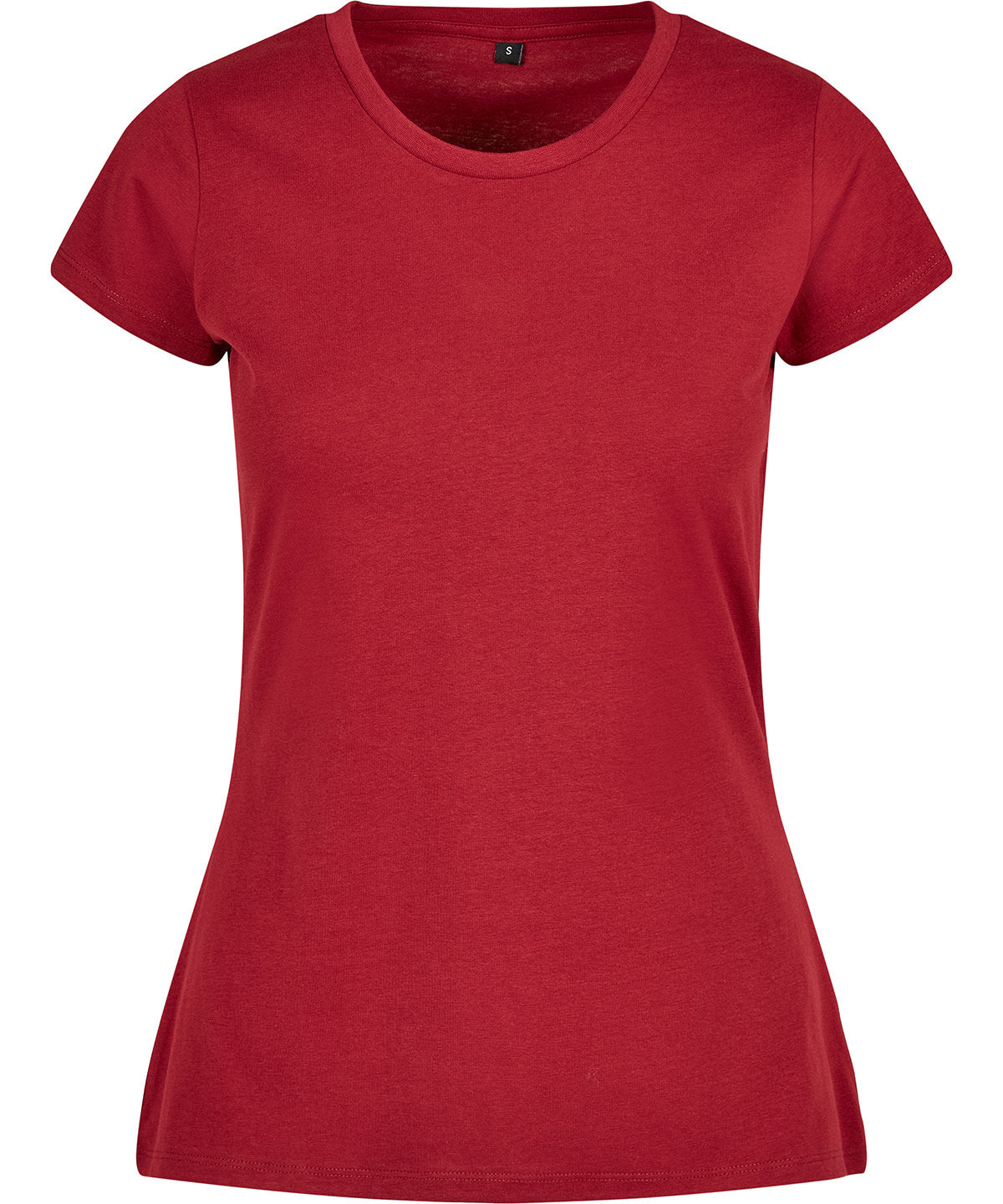 T-Shirts - Basictopp för dam med perfekt passform Burgundy XS