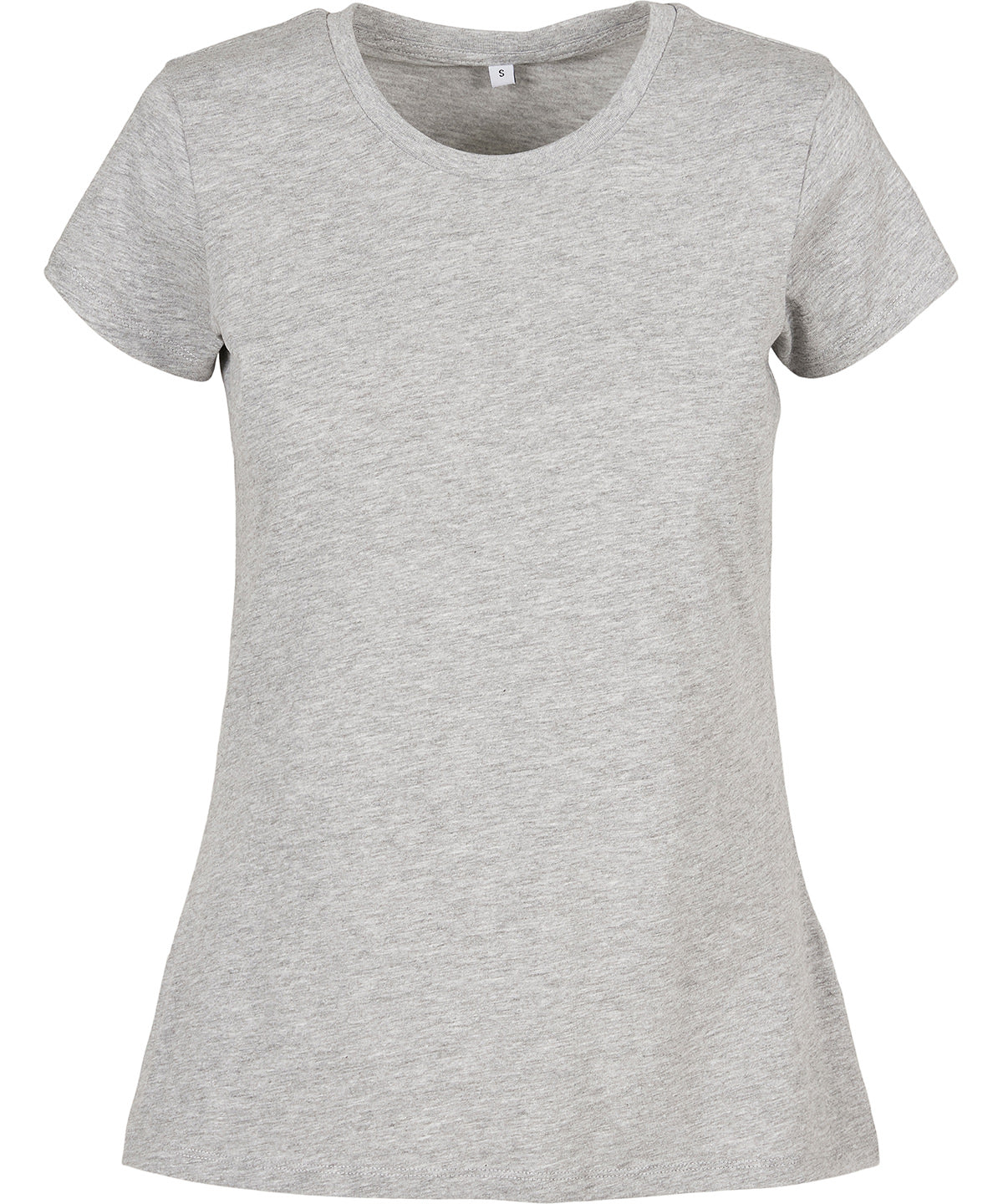 T-Shirts - Basictopp för dam med perfekt passform Heather Grey XS