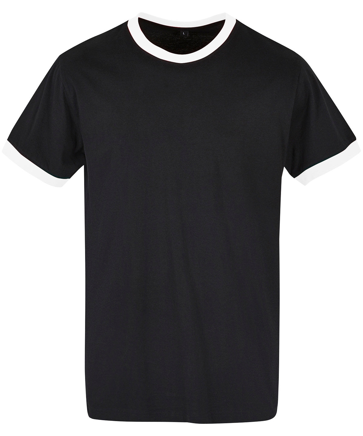 T-Shirts - Sportig ringer t-shirt för dam Black White XS