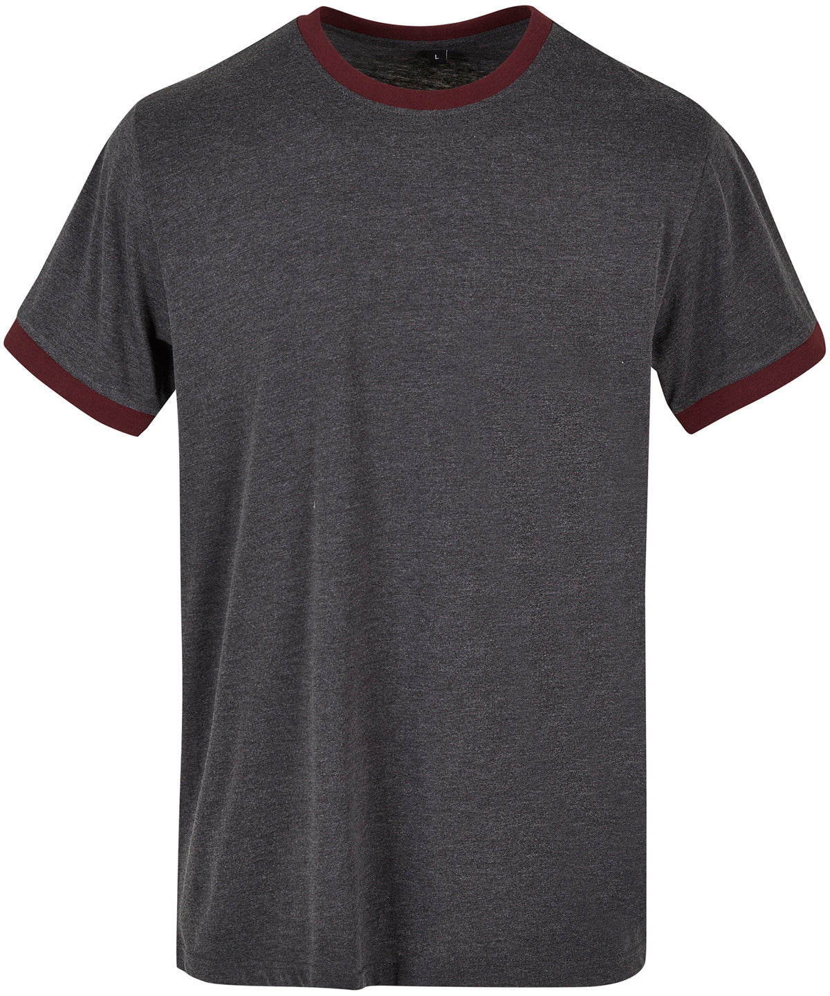 T-Shirts - Sportig ringer t-shirt för dam Charcoal Cherry XS