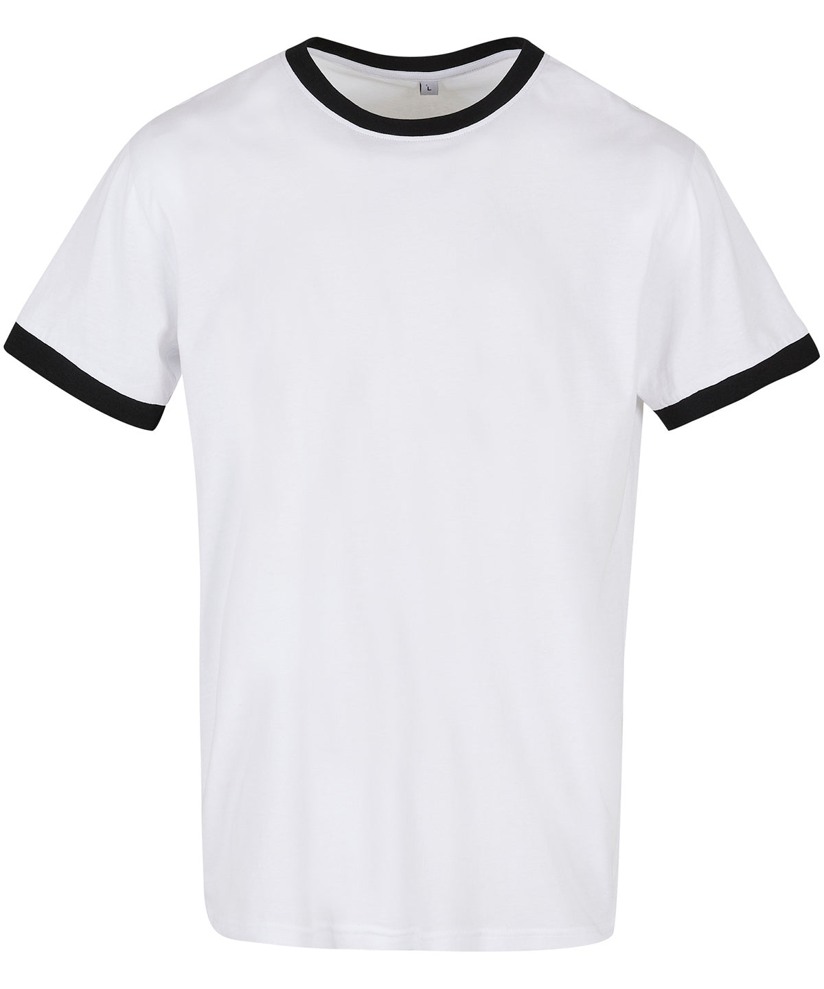 T-Shirts - Sportig ringer t-shirt för dam White Black XS