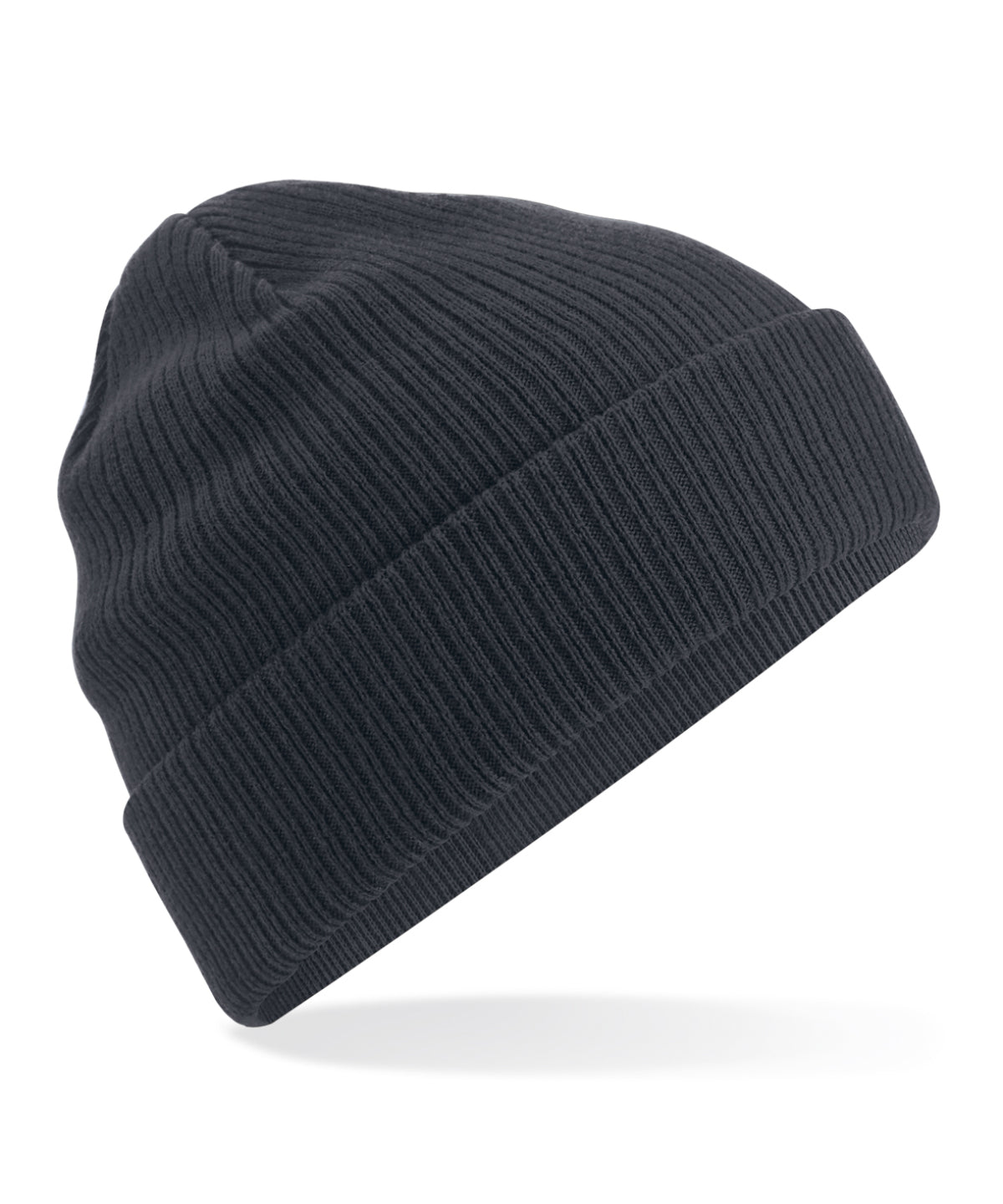 Beanies - Ekologisk Bomullsbeanie Graphite Grey One size