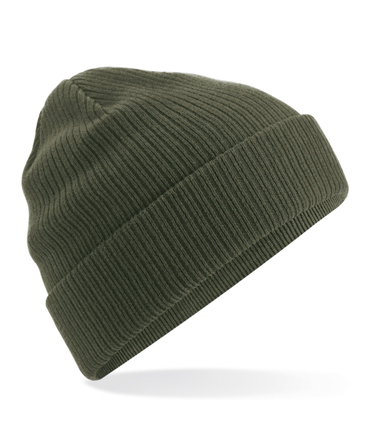 Beanies - Ekologisk Bomullsbeanie Olive Green One size