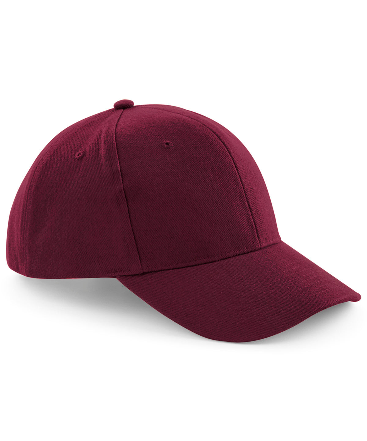 Caps - Pro-stil Tyngd Borstad Bomull Keps Burgundy One size