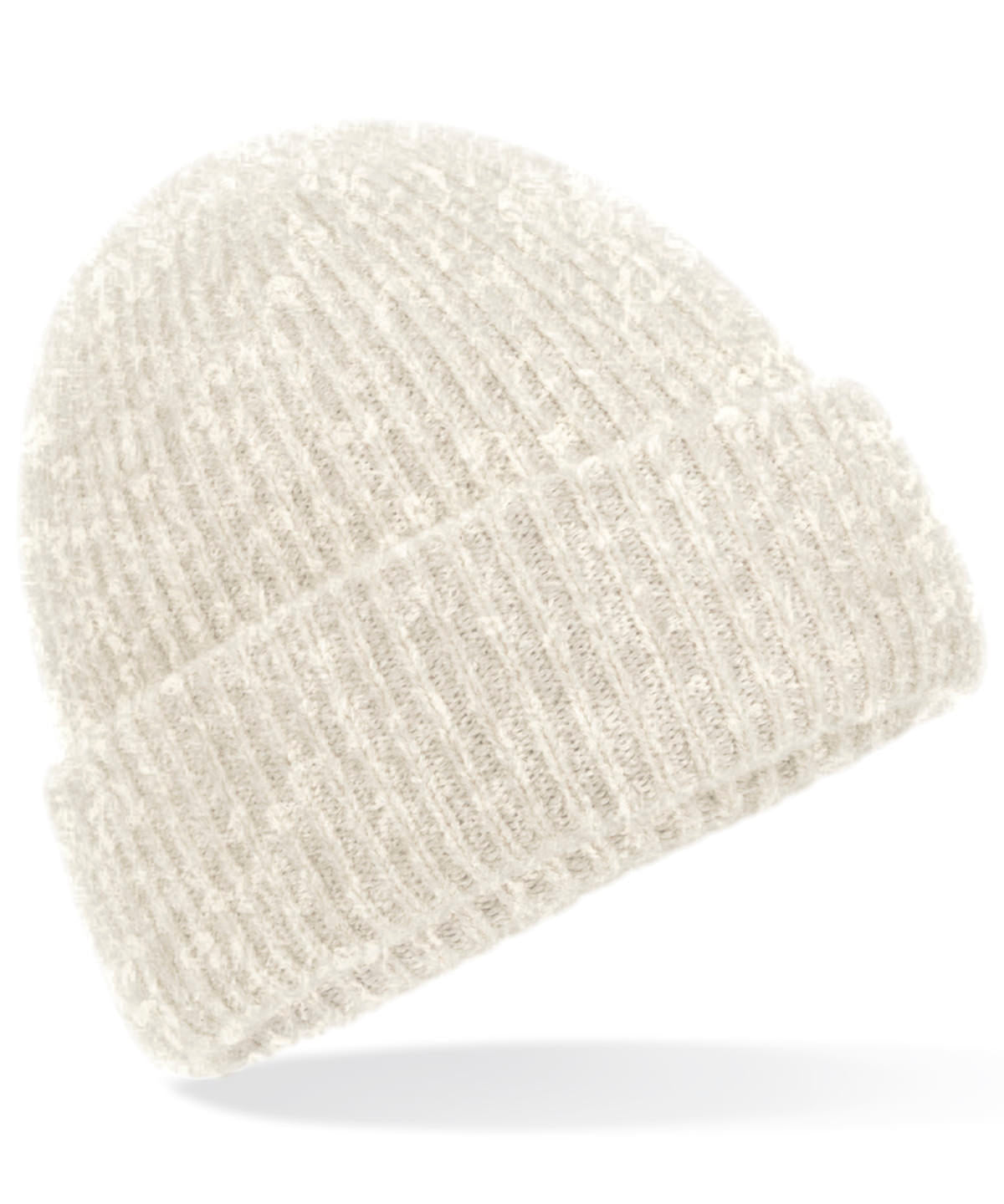 Beanies - Ribbad Mössa Almond Marl One size