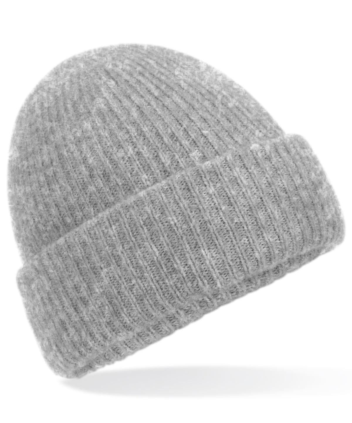 Beanies - Ribbad Mössa Grey Marl One size