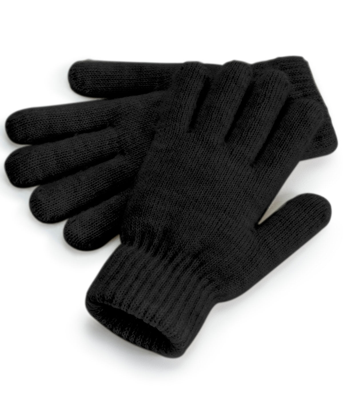 Gloves - Cosy ribbade muddhandskar Black Marl One size