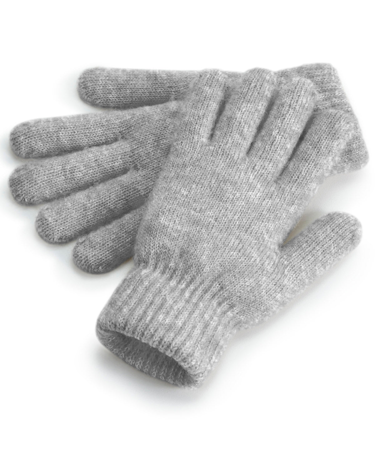 Gloves - Cosy ribbade muddhandskar Grey Marl One size