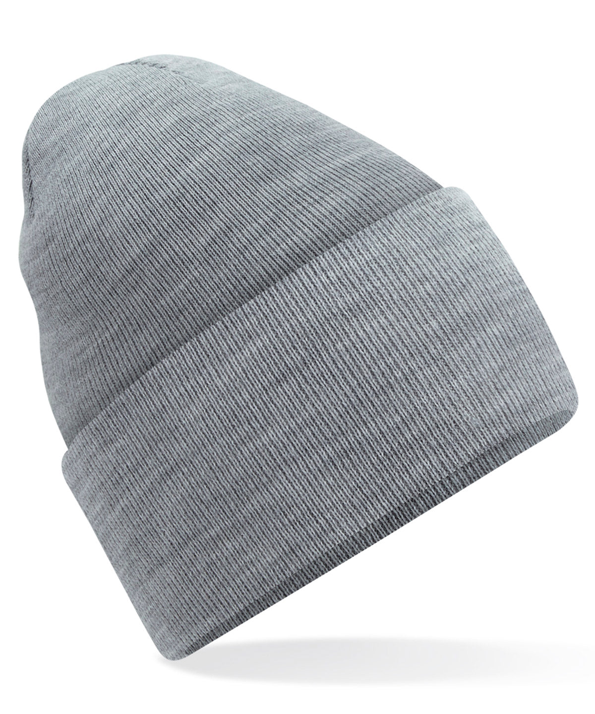 Beanies - Original djup uppvikt mössa Ash One size