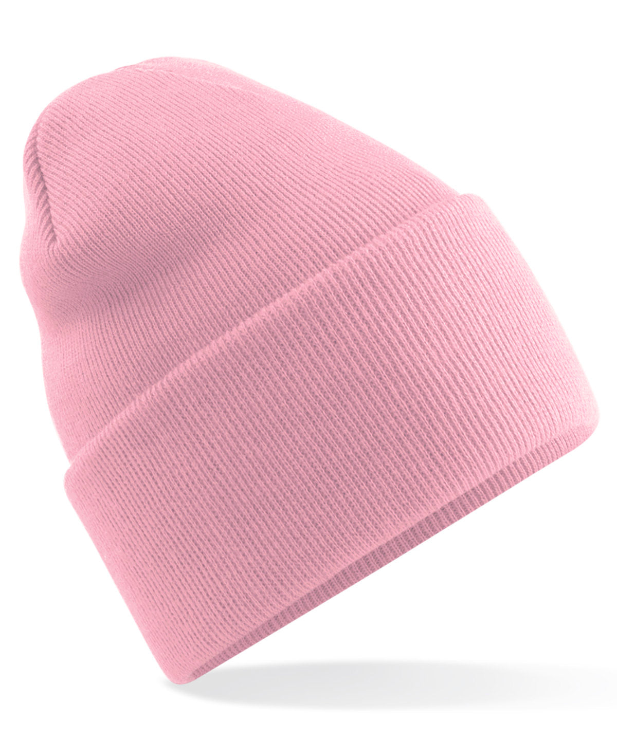 Beanies - Original djup uppvikt mössa Dusky Pink One size